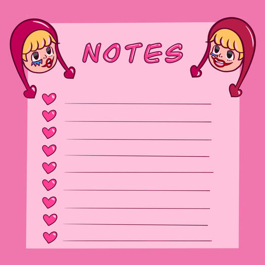 Pink Cora Notepad