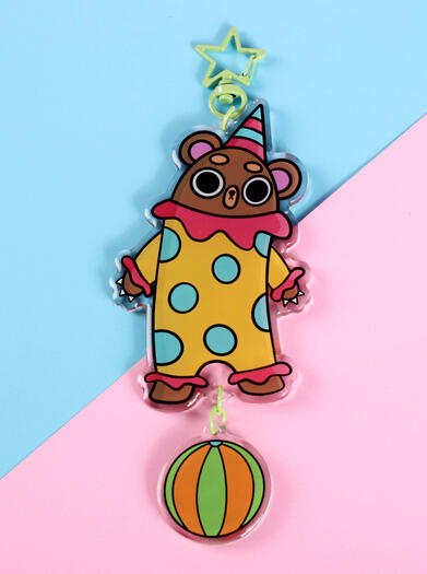 Clown Bear Charm